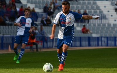 Jordan Sánchez en un partit de la primera volta